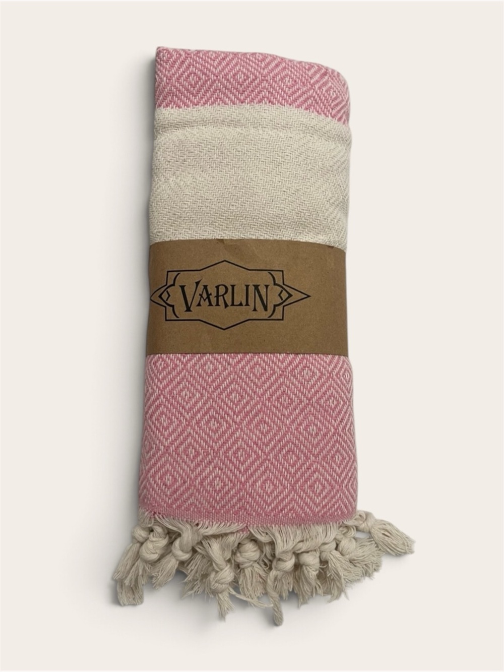 Varlin Turkish Cotton Peshtemal Hammam Towel NWT Pink